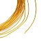 5M Aluminum Wire, Round, for DIY Craft, Goldenrod, 0.6mm, 22 Gauge, about 16.40 Feet(5m)/Roll