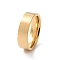 201 Stainless Steel Plain Band Ring for Women, Golden, 6mm, Inner Diameter: 17mm