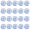 20Pcs Blue Cube Letter Silicone Beads 12x12x12mm Square Dice Alphabet Beads with 2mm Hole Spacer Loose Letter Beads for Bracelet Necklace Jewelry Making, Letter.U, 12mm, Hole: 2mm