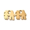 Ion Plating(IP) 304 Stainless Steel Charms, Lover, Golden, 11.5x13x1.4mm
