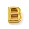 Brass Pendants, Cadmium Free & Nickel Free & Lead Free, Real 18K Gold Plated, Letter B, 8.5x7x3mm, Hole: 1.2mm