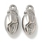 Anti-Tarnish 304 Stainless Steel Pendants, Claw Charm, Stainless Steel Color, 21x9.5x7mm, Hole: 1.6mm