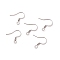 Tarnish Resistant Stainless Steel French Earring Hooks, Flat Earring Hooks, Ear Wire, with Horizontal Loop, Steel 316, Stainless Steel Color, 17x18x1.8mm, 13 Gauge