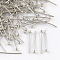 Brass Ball Head Pins, Cadmium Free & Lead Free, Platinum, 25x0.5mm, 24 Gauge, Head: 2mm, about 9350pcs/bag