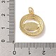 Латунные микро проложить кубического циркония подвески KK-K385-044G-4