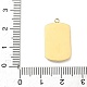 Подвески из нержавеющей стали 304 со стразами STAS-U054-04G-3