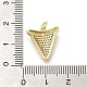 Латунные микропаве прозрачные подвески с фианитом KK-L225-010G-3