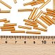 Серебряные подкладке прозрачное стекло стеклярусом SEED-R028-2x15-B01-2