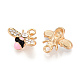 Rhinestone сплава и эмали подвески PALLOY-T092-41G-02-2