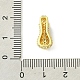Подвески из латуни с покрытием из прозрачного кубического циркония KK-S378-01G-I-3