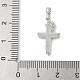 Подвески из латуни с натуральными белыми ракушками KK-S522-01F-P-3