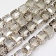 Граненый куб форме кристалла бисер пряди GLAA-F008-F03-2