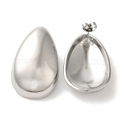 Серьги-гвоздики в форме капли из нержавеющей стали 304 EJEW-C114-31P