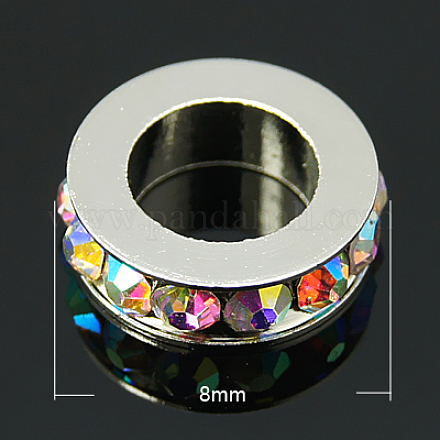 Латунные бусины разделители для поставки стразов RB-H253-8x2.5mm-29-1-1