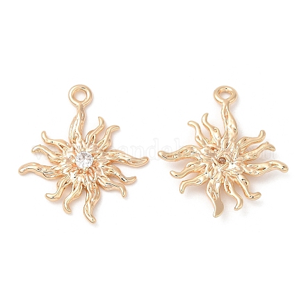 Латунные микро проложить кубического циркония подвески KK-C028-43G-1