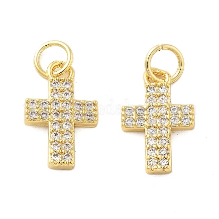 Латунные микро проложить кубического циркония подвески KK-C092-21D-G-1