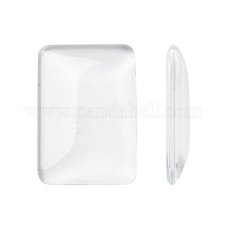 Прозрачные стеклянные кабошоны прямоугольник GGLA-R025-33x23-1