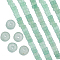 SUNNYCLUE 1 Box 320Pcs Flat Gemstone Beads Disc Stone Beads 4mm Gemstone Beads String Disc Stone Bead Energy Healing Green Aventurine Flat Round Gemstones Beads for Jewelry Making DIY Gift Supplies