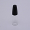 PET Refillable Dropper Bottle, with Stainless Steel Pin, Column, Black, 20x74mm, Stainless Steel Pin: 1mm, inner size: 0.8mm, Capacity: 10ml(0.34 fl. oz)