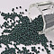 11/0 Grade A Round Glass Seed Beads, Baking Paint, Dark Green, 2.3x1.5mm, Hole: 1mm, about 48500pcs/pound