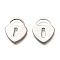 Non-Tarnish 201 Stainless Steel Pendants, Heart Lock, Stainless Steel Color, 19x16.5x1.5mm, Hole: 9.5x5mm