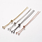 Rack Plating Brass Chain Bracelet Making, with Rhinestone, Long-Lasting Plated, Slider Bracelets Making, Cadmium Free & Lead Free, Mixed Color, Single Chain Length: about 115~120mm