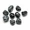 Natural Snowflake Obsidian Gemstone Beads, Tumbled Stone, Nuggets, No Hole/Undrilled, 21~30x18~23x16~22mm