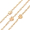 PVD Vacuum Plating 304 Stainless Steel Heart Link Chains, Soldered, with Spool, Golden, 3x2x0.5mm, 6x6.5x0.5mm