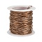 304 Stainless Steel Wire, Ion Plating(IP), Round, Rose Gold, 0.8mm, 20 Gauge