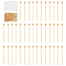 Brass Ball Head Pins, for Jewelry Making, Real 18K Gold Plated, 19.5~20.5x0.3mm, Head: 1.8mm, 500pcs