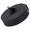 HOBBIESAY 4.37 Yards Black Flat Leather Straps 1 Inch Wide Crafts Leather Strips Flat Leather Straps Soft Leather Cord Lychee Pattern Leather Belt Strips for DIY Pet Collars Belts Projects
