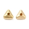 CCB Plastic Beads, Triangle, Golden, 4x4.5x3mm, Hole: 0.5mm