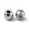 Non-Tarnish 201 Stainless Steel Beads, Round, Stainless Steel Color, 5.5x5mm, Hole: 2mm