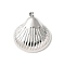 Brass Pendants, Shell Shape, Lead Free & Cadmium Free, Long-Lasting Plated, Platinum, 32x25.5x8mm, Hole: 5x3.5mm