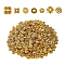 420pcs 7 styles Tibetan Style Bead Caps, Mixed Shapes, Antique Golden, 7~10x2.5~5mm, Hole: 1~2mm,  60pcs/style