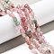 Natural Red & Green Strawberry Quartz Beads Strands, Faceted, Flat Round, 5~5.5x3~3.5mm, Hole: 0.8~1mm, about 80~81pcs/strand, 15.16~15.24 inch(38.5~38.7cm)

