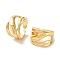 Brass Open Cuff Rings for Women, Cadmium Free & Nickel Free & Lead Free, Hollow Wide Band Rings, Real 18K Gold Plated, Inner Diameter: 17.6mm