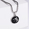 Retro Minimalist Fashion Stainless Steel Fox Pendant Punk Hip-hop Necklaces, Stainless Steel Color