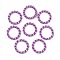 Aluminum Quick Link Connectors, Twisted Round Ring, Medium Orchid, 24~24.5x3.5~4mm, Inner Diameter: 17~17.5mm