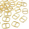 2-Hole Alloy Buttons, Cadmium Free & Nickel Free & Lead Free, Rectangle, Light Gold, 26x22x2mm, Hole: 10.5x10mm
