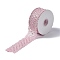 10 Yards Polyester Lace Trim Ribbon, for DIY Jewelry Making, Flamingo, 1-1/2 inch(38.5~39.5mm)