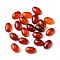 Natural Red Agate Cabochons, Dyed, Oval, 6x4x2~2.5mm