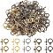 Tibetan Style Toggle Clasps, Lead Free & Cadmium Free & Nickel Free, Ring, Mixed Color, Ring: 19x14x3mm, Hole: 2mm, Bar: 20x8x3mm, Hole: 2mm, 5 colors, 30sets/color, 150sets/box