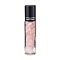 Glass Roller Ball Bottles, Essential Oil Refillable Bottle, with Rose Quartz Chip Beads, for Personal Care, 107x15mm, Beads: 3x11~3x7mm, Capacity: 10ml