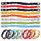 GORGECRAFT 16Pcs 8 Colors Plain Leather Bracelets Blank Adjustable Braid Snap Bracelets Cuff Wristband Engraving Painting Burning Blanks Craft Wristbands for Men Women DIY Jewelry Making
