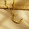 Stainless Steel Moon Pendant Necklace for Women's Daily Wear, Golden, 17.72 inch(45cm)