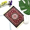Rubber with Velvet Cloth Mouse Pad, Customization Mouse Pad, Bohemian Element Rectangle, Brown, 270x180x2mm