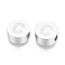 Tarnish Resistant 304 Stainless Steel Beads, Flat Round with Letter, Letter.C, 10x4.5mm, Hole: 2mm