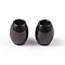 Barrel 304 Stainless Steel Spacer Beads, Electrophoresis Black, 7x6mm, Hole: 3mm