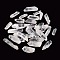Rough Raw Natural Quartz Crystal Beads, for Tumbling, Decoration, Polishing, Wire Wrapping, Wicca & Reiki Crystal Healing, No Hole/Undrilled, Nuggets, 16~46x6~13x5~10mm